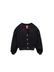 Cardigan Velour Crop Top
