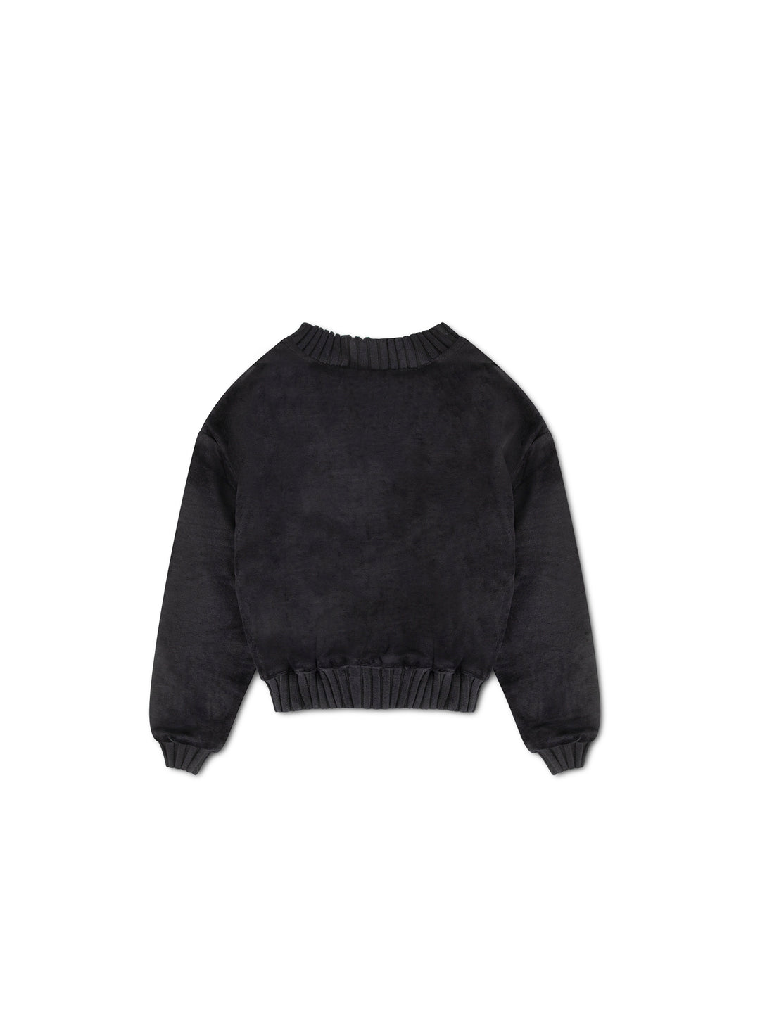 Cardigan Velour Crop Top