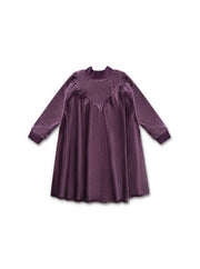 Velour Mock Neck Dress