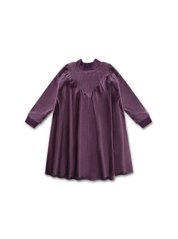 Velour Mock Neck Dress