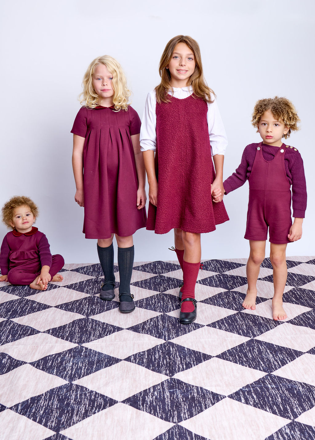 Velvet Collar Overall