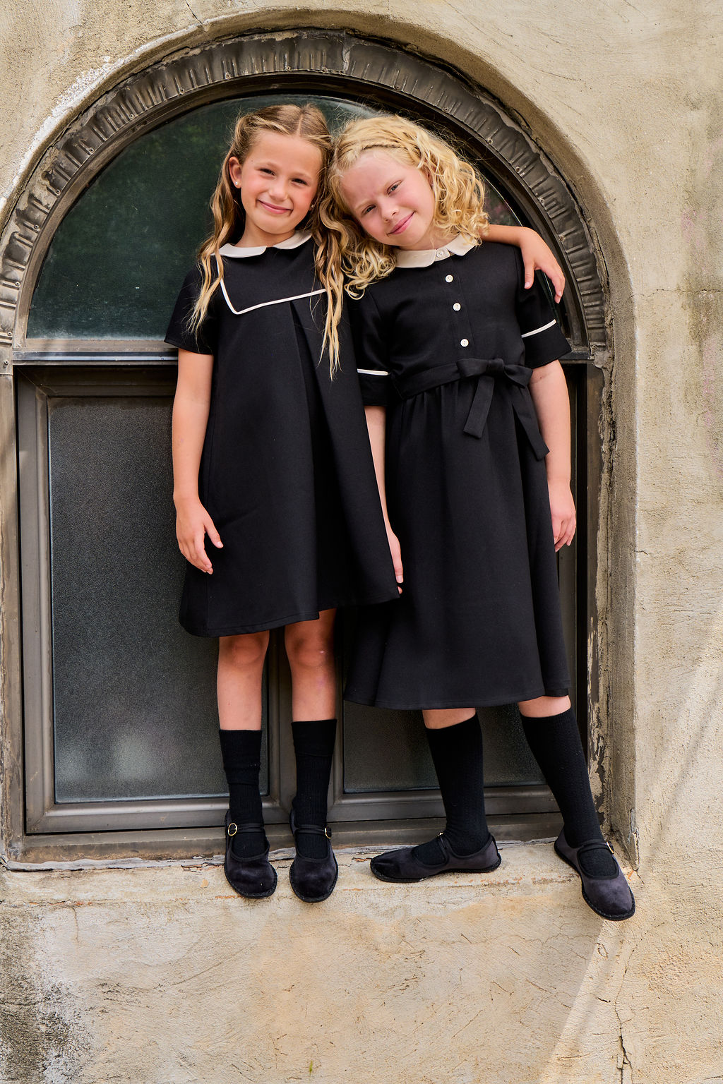 Collar Center Pleat Dress