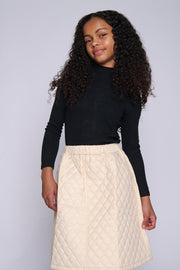 Quilted Skirt - Off White