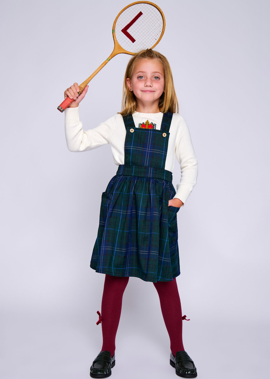 Plaid Pinafore Jumper