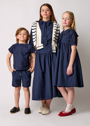 Sailor Dress - Navy