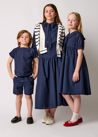 Boy Solid Set - Navy