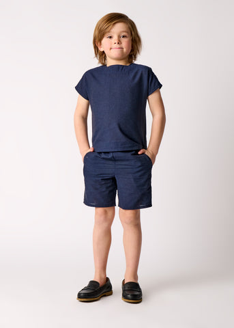 Boy Solid Set - Navy