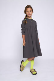 Hooded Contrast Heart Dress