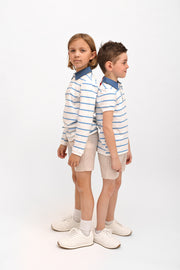 Combo Collar Short Sleeve Polo