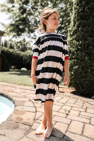 Classic Stripe Swim Long Tee