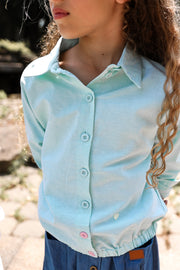 Gingham Heart Shirt - Green