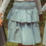Layered Ruffled Skirt - Lt. Blue