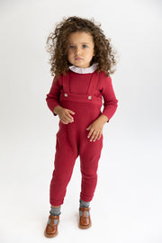 Baby Straps Overall - Cherry