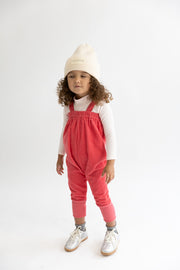 Corduroy Overall - Neon Pink