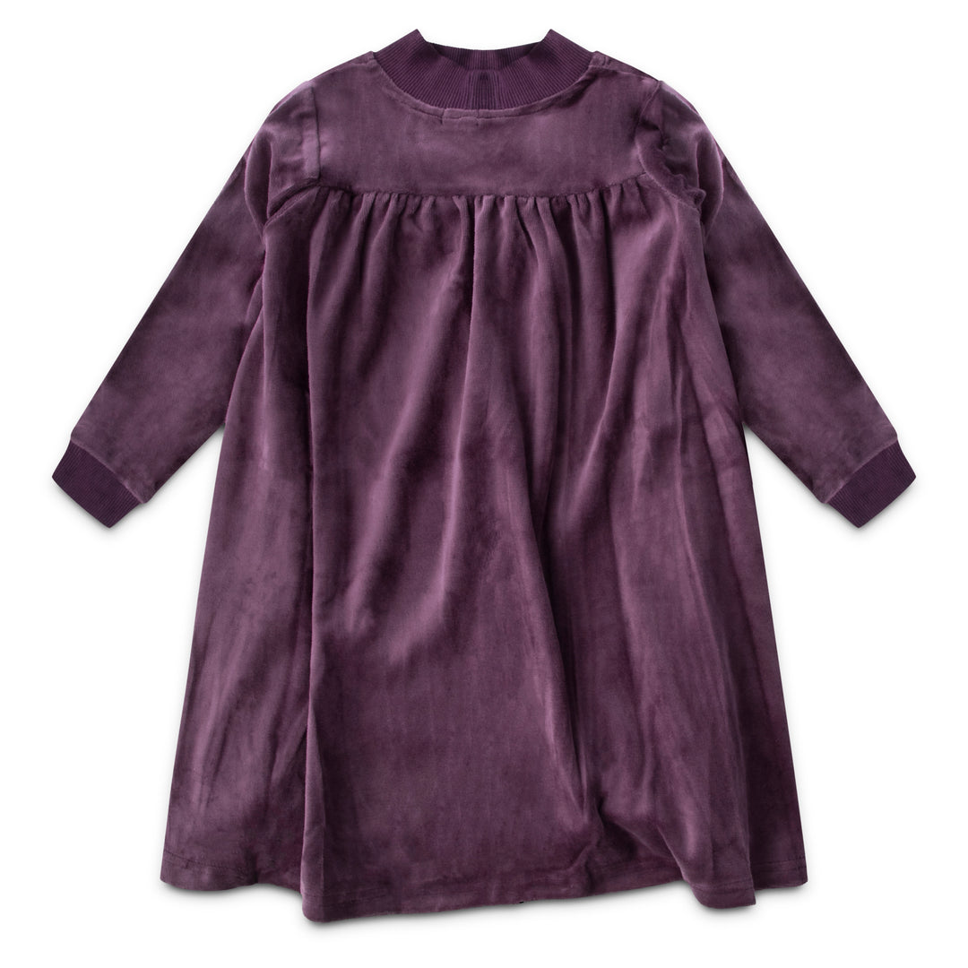 Velour Mock Neck Dress