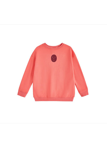 Smiley Print Top- Orange