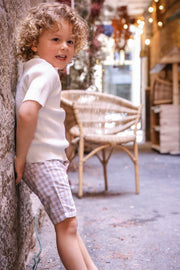 Gingham Short Pants