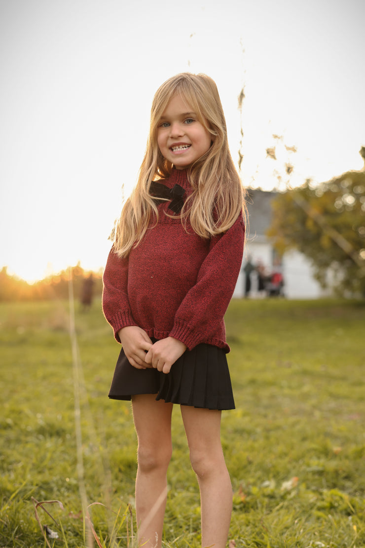 Raised Design Sweater - Black