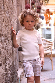 Gingham Short Pants