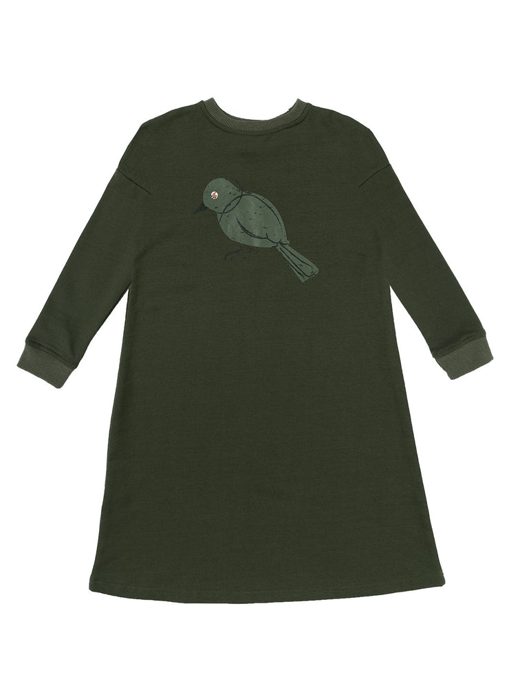 Printed Bird Dress