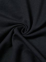 Rib Knit V-Shape Dress