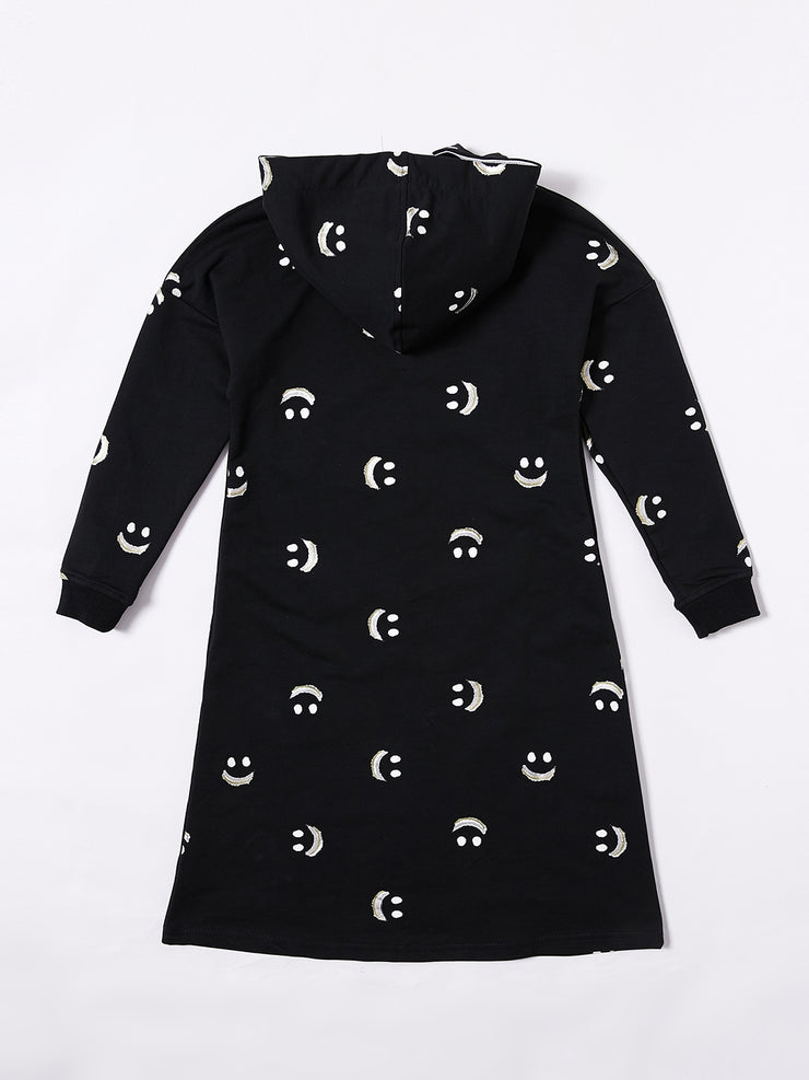 All Over Printed Rainbow Smile Dress
