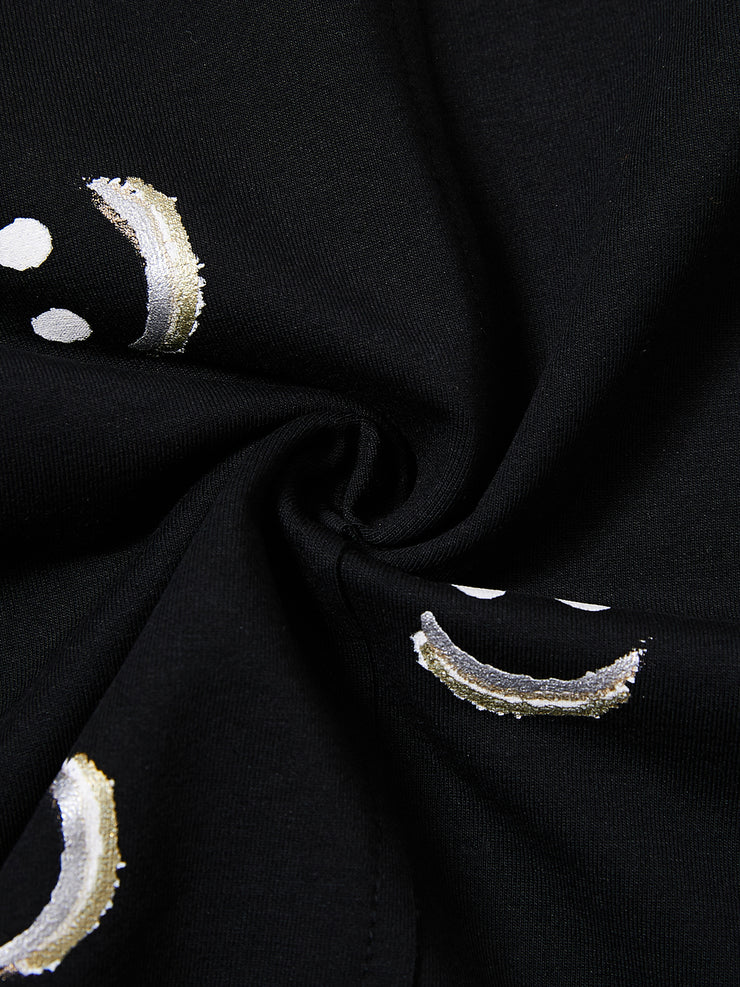 All Over Printed Rainbow Smile Dress