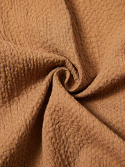 Front Button Textured Dress