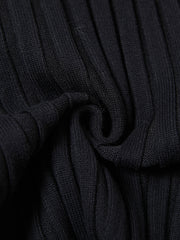 Side Button Sweater - Black