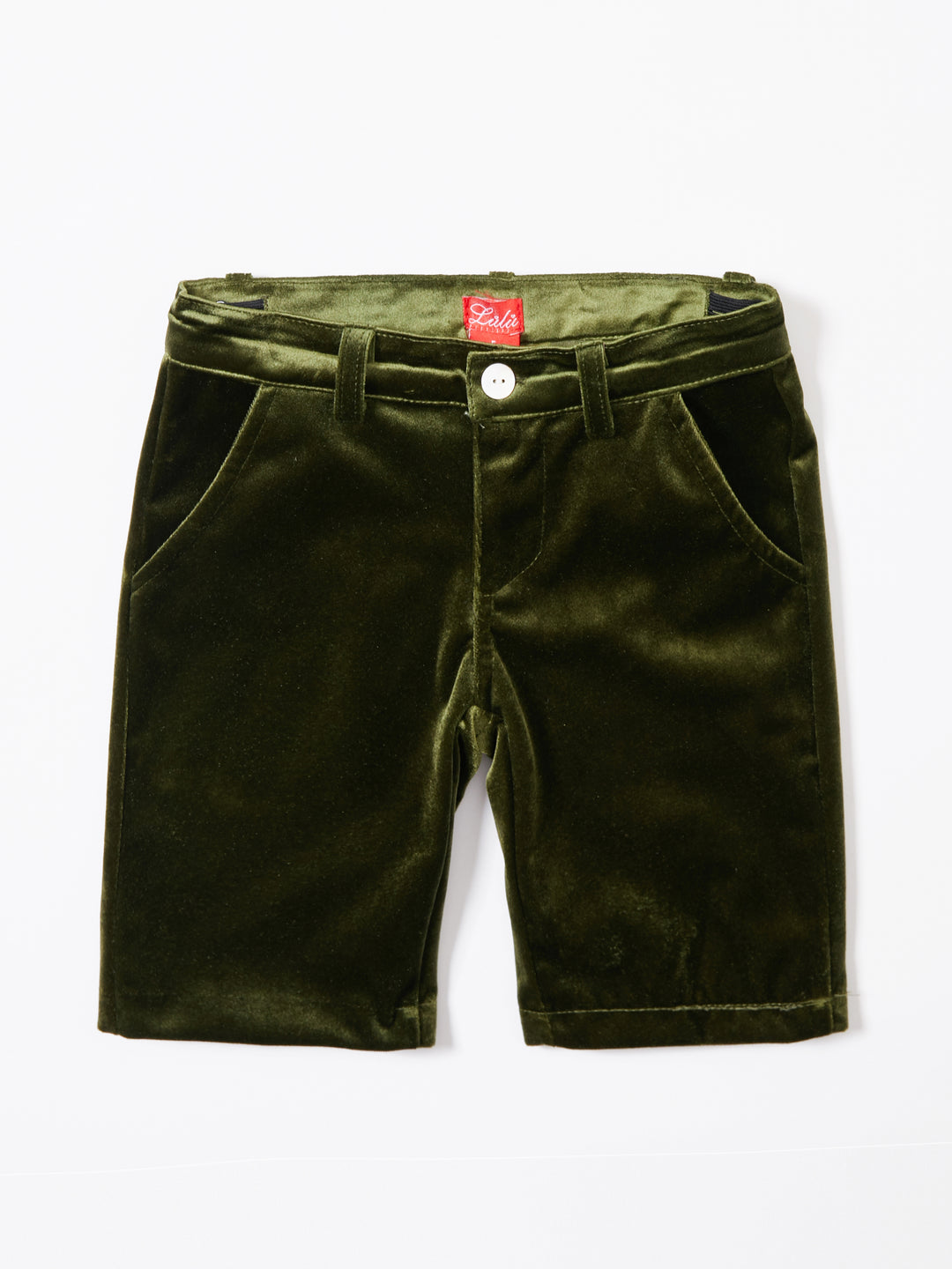 Velvet Short Pants - Green