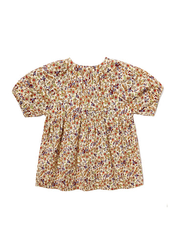 Floral Gathers Top - Beige
