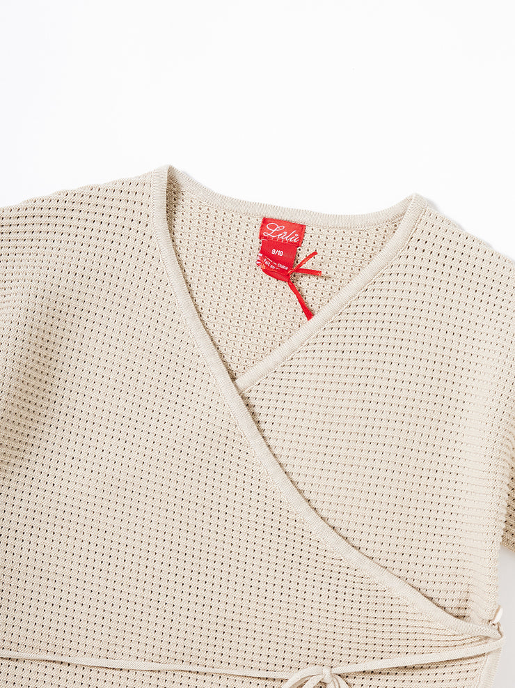 Wrap Style Vest - Sand