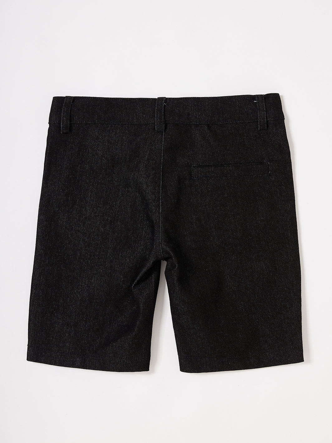 Denim Short Pants - Black