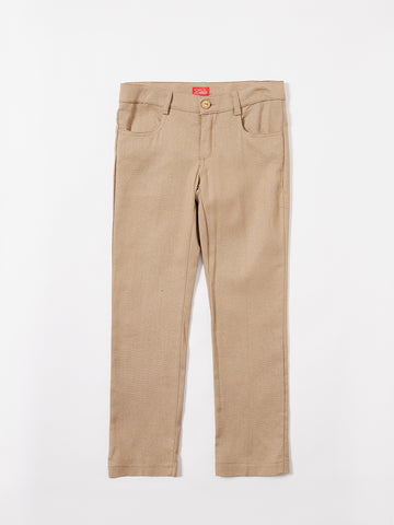 Linen Long Pants - Lt. Brown