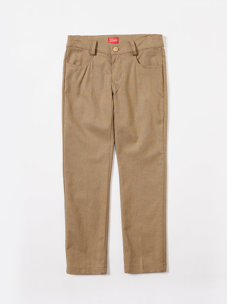 Linen Long Pants - Dk. Brown