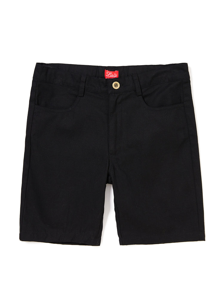 Short Twill Pants - Black