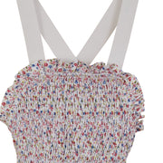 Shirring Floral Swimsuit