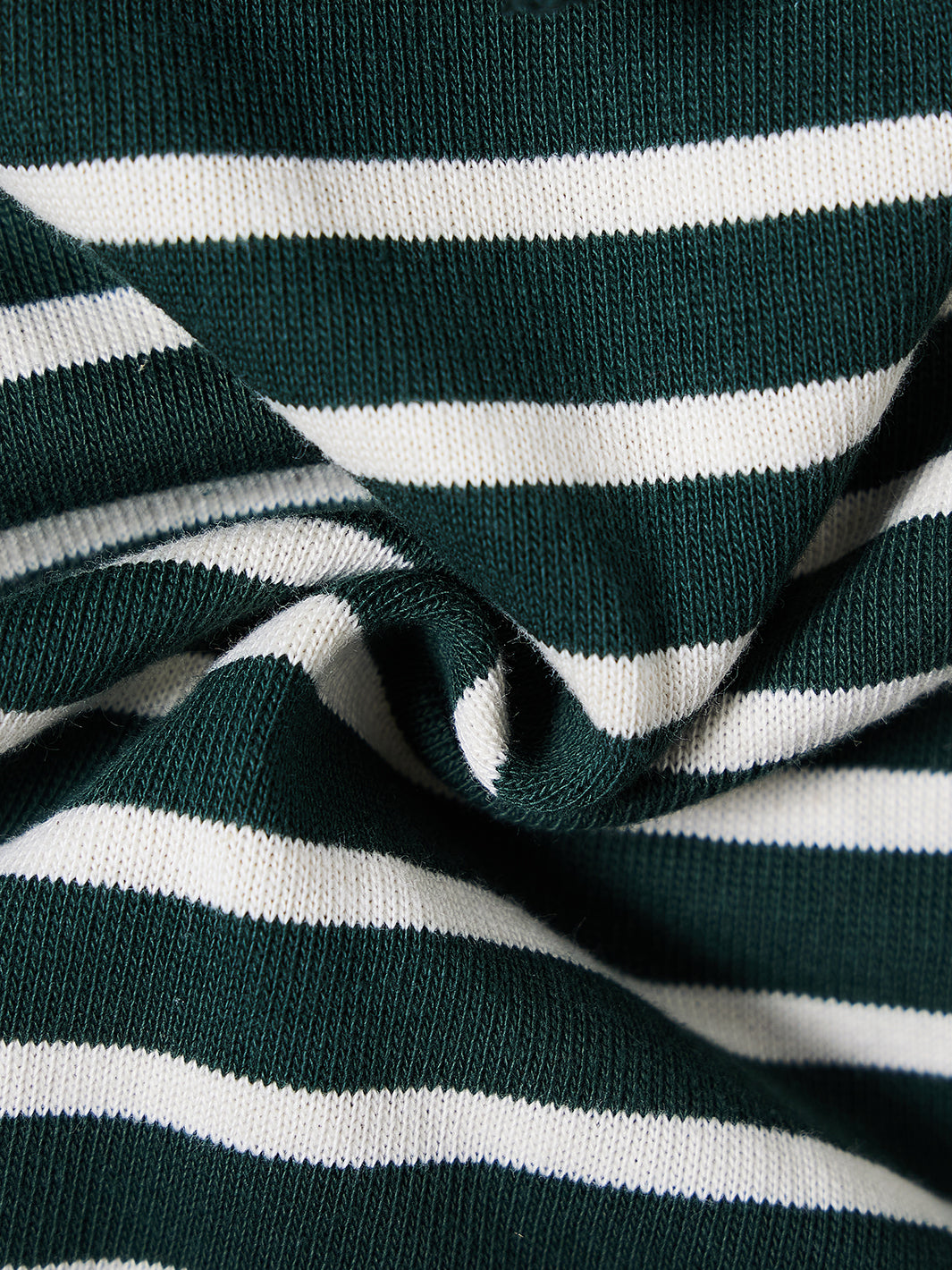 Classic Striped Ruffle Top - Green