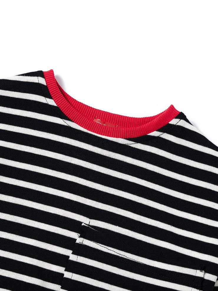 Classic Striped Pocket Top
