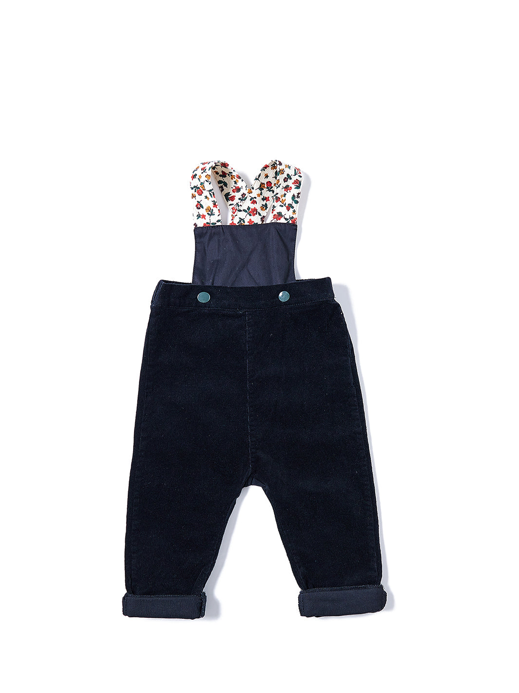 Floral strap Corduroy Overall