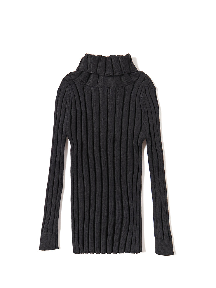 Wide Rib Sweater - Black
