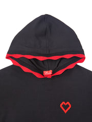 Scallop Trim Hooded Top