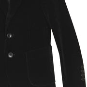 Classic Velvet Blazer Jacket - Black