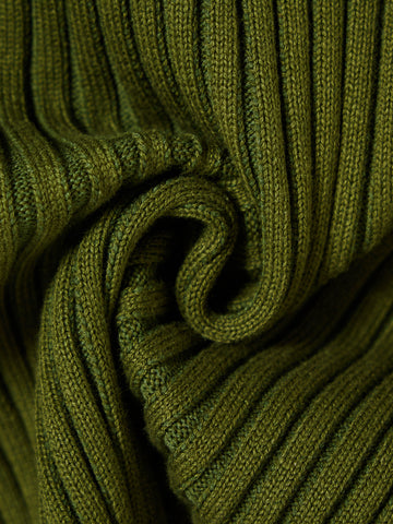 Mock Neck Color Block Turtleneck Sweater