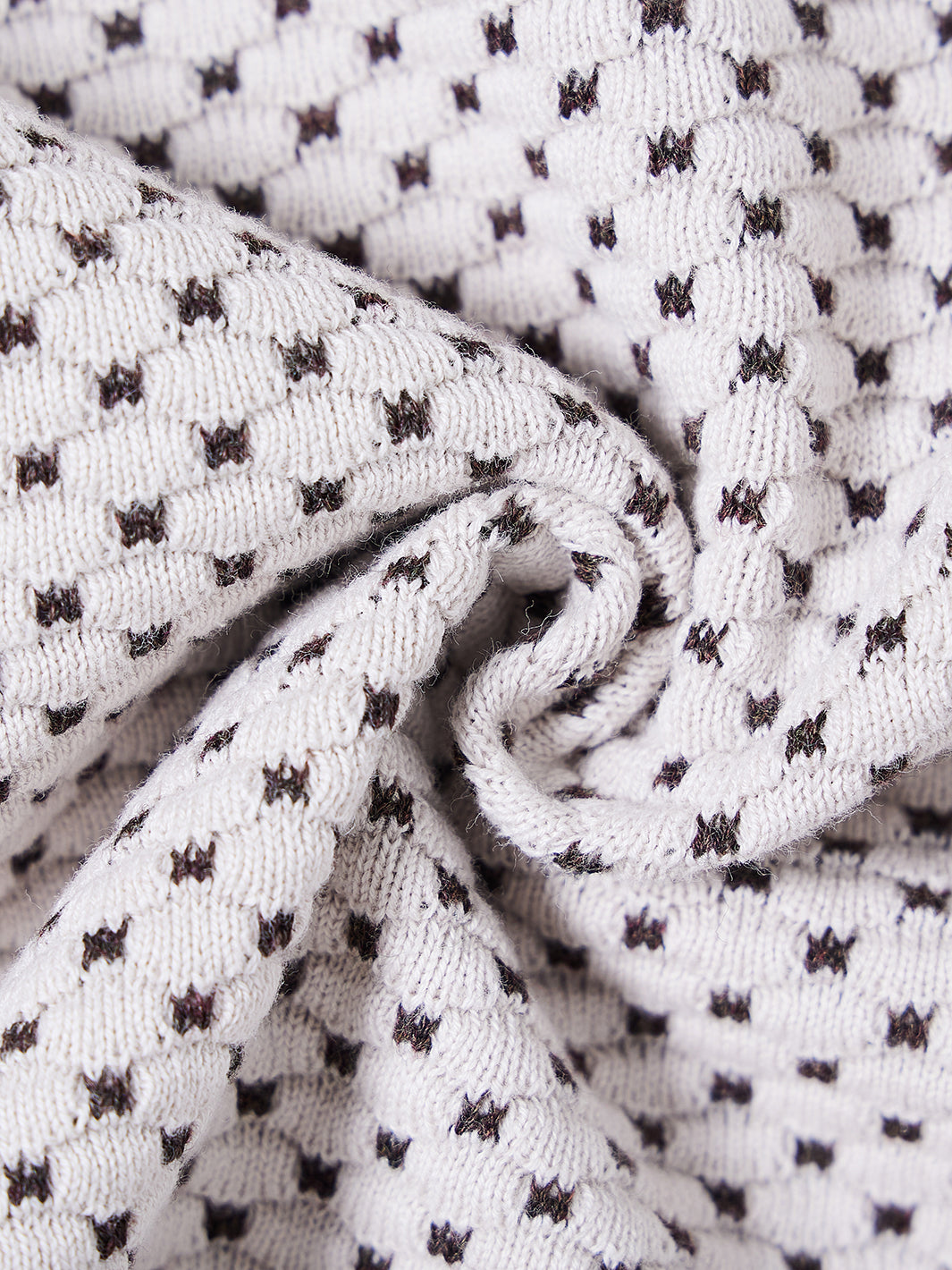 Shell Design Sweater - Cotton White