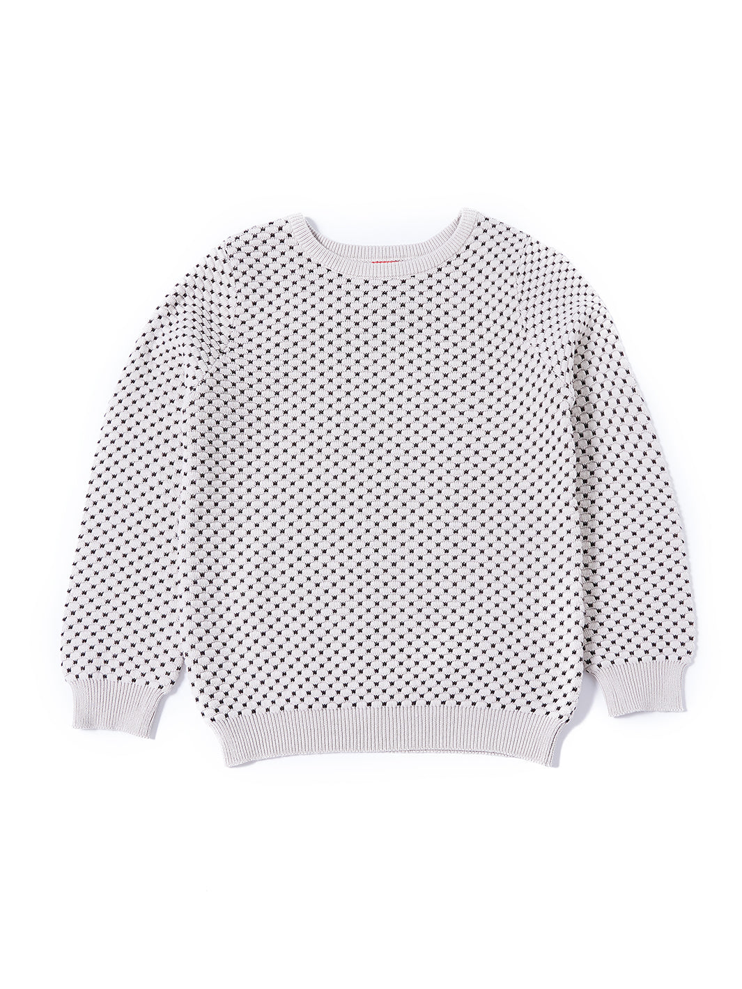 Shell Design Sweater - Cotton White