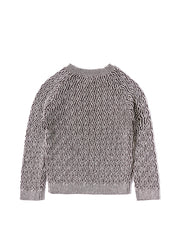 Swirl Design Sweater - Coffee