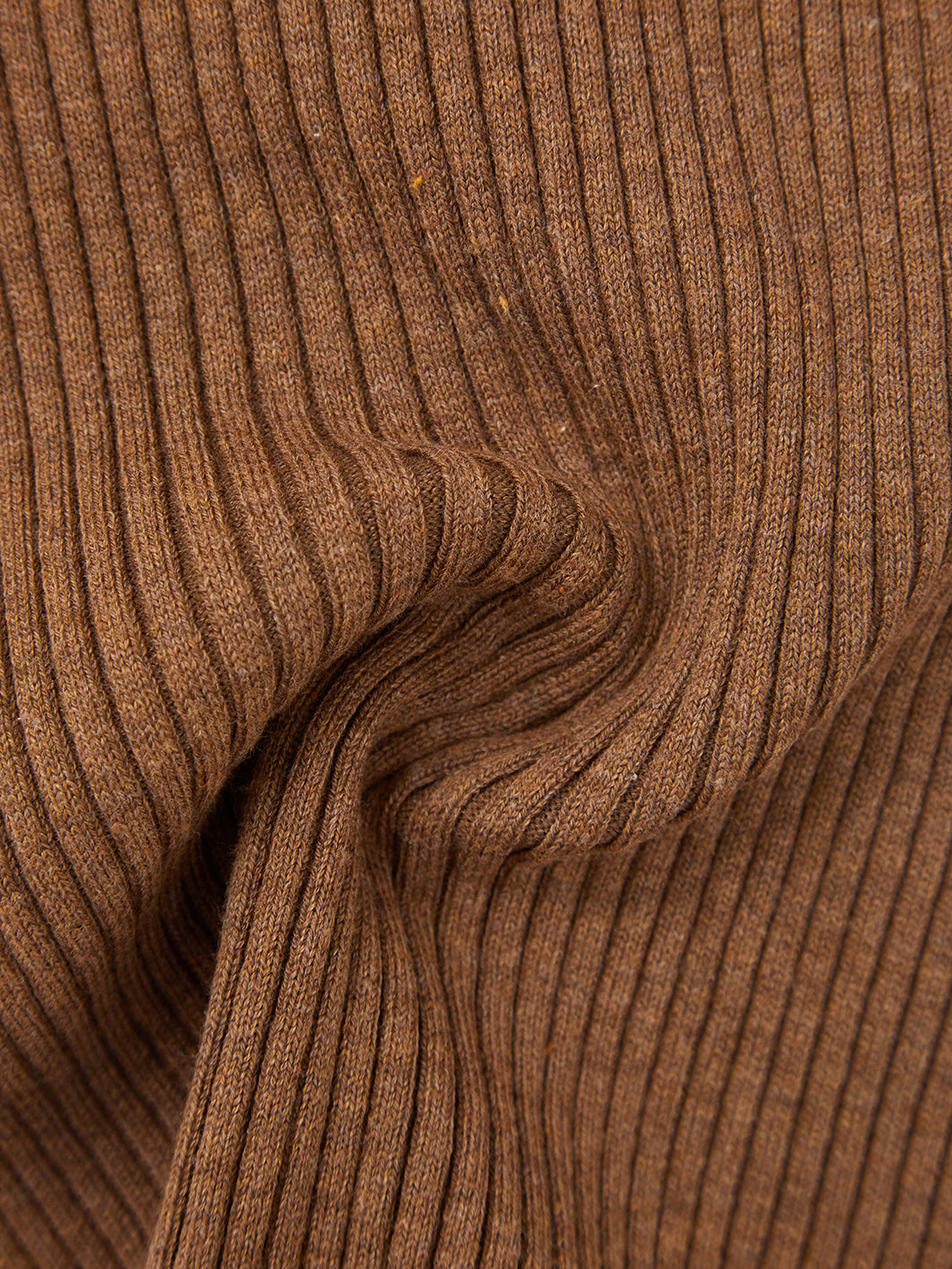 Round Neck Basic Sweater - Camel