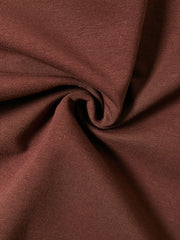 Colored Neck Top - Brown