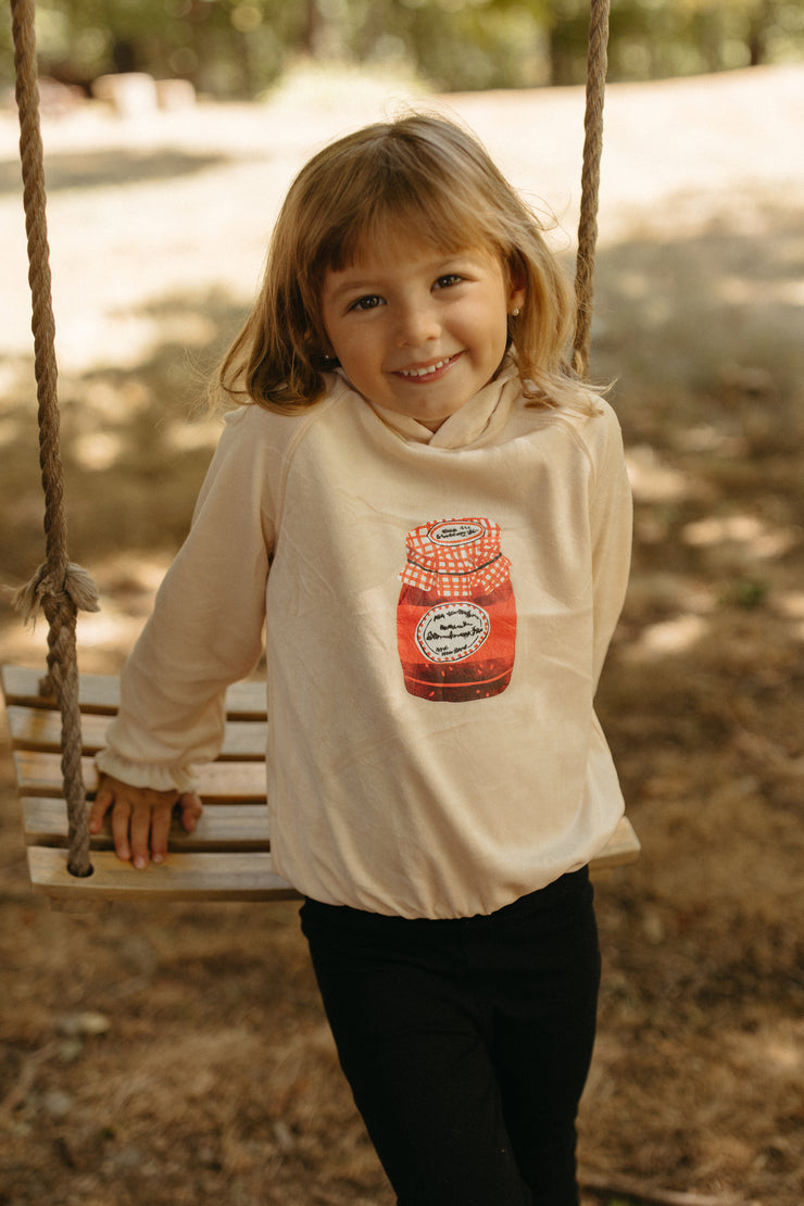 Velour Jam Print Top